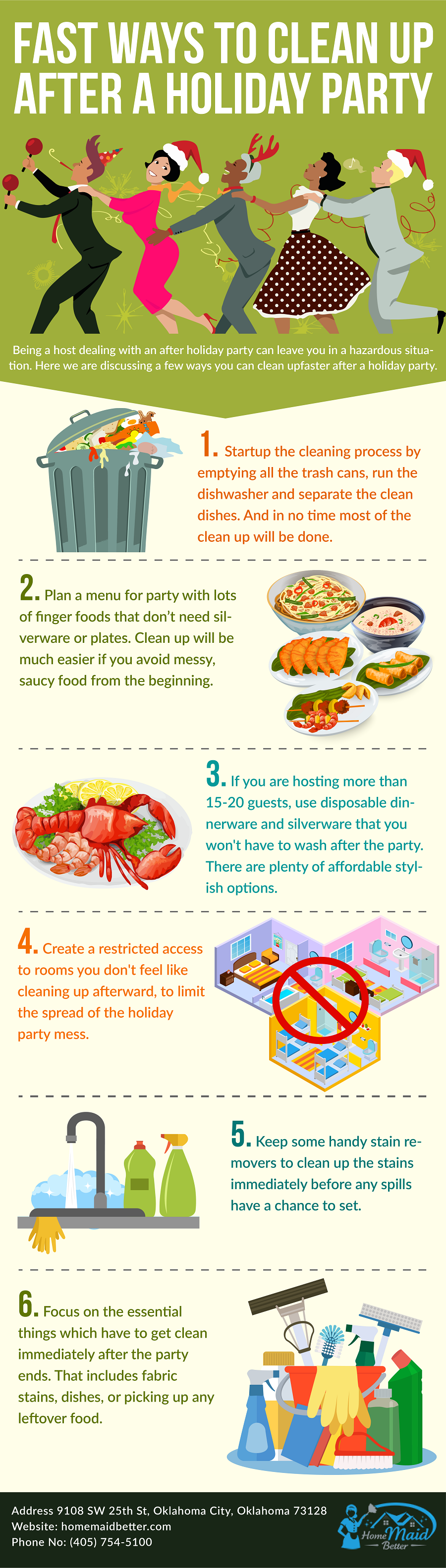 Fast Ways To CLean Up After A Holiday Party